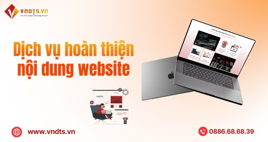 Dịch vụ hoàn thiện nội dung website chuẩn SEO tại VNDTS