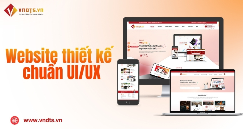 Thiết kế website chuẩn UX/UI chuyên nghiệp tại VNDTS