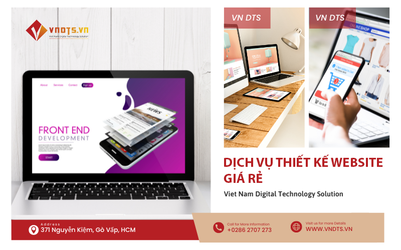 Dịch vụ thiết kế website giá rẻ VNDTS luôn đồng hành cùng khách hàng.