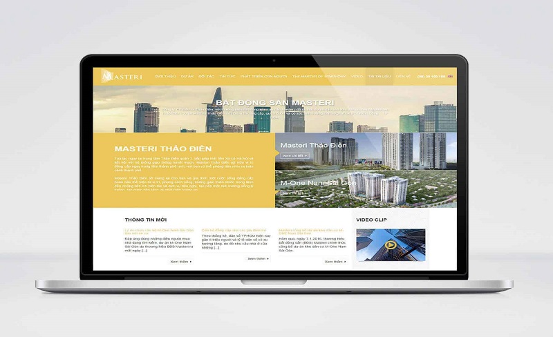 Thiết kế website riêng của thương hiệu bất động sản sẽ phục vụ cho việc giới thiệu một dự án Bất động sản mới được ra mắt. 