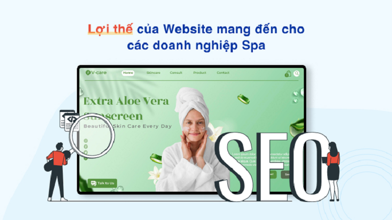 Web spa chuyên nghiệp tăng cường hoạt động bán hàng và tăng doanh thu.