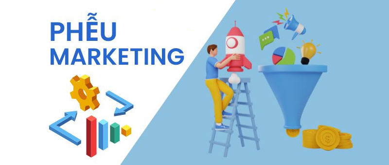 Phễu marketing (Marketing Funnel) là một chiến lược tiếp thị được phân chia thành các giai đoạn khác nhau. 