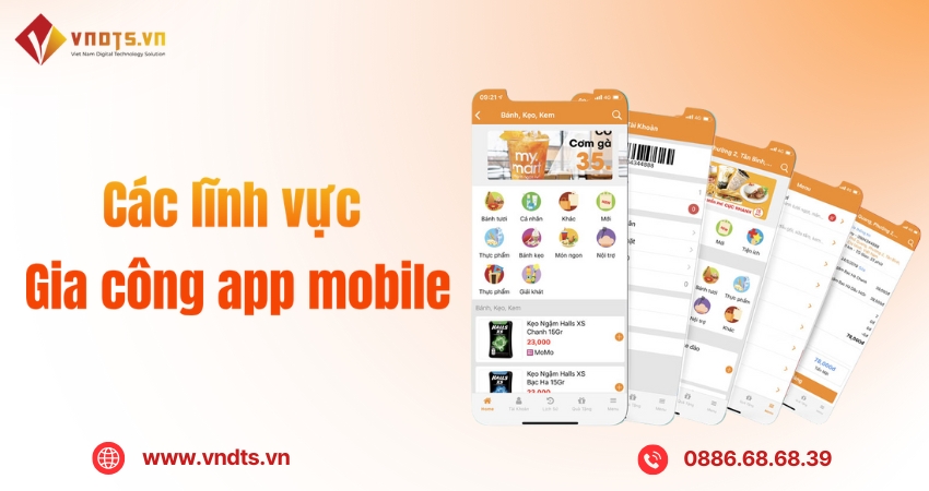 Ứng dụng mobile cho nhiều lĩnh vực