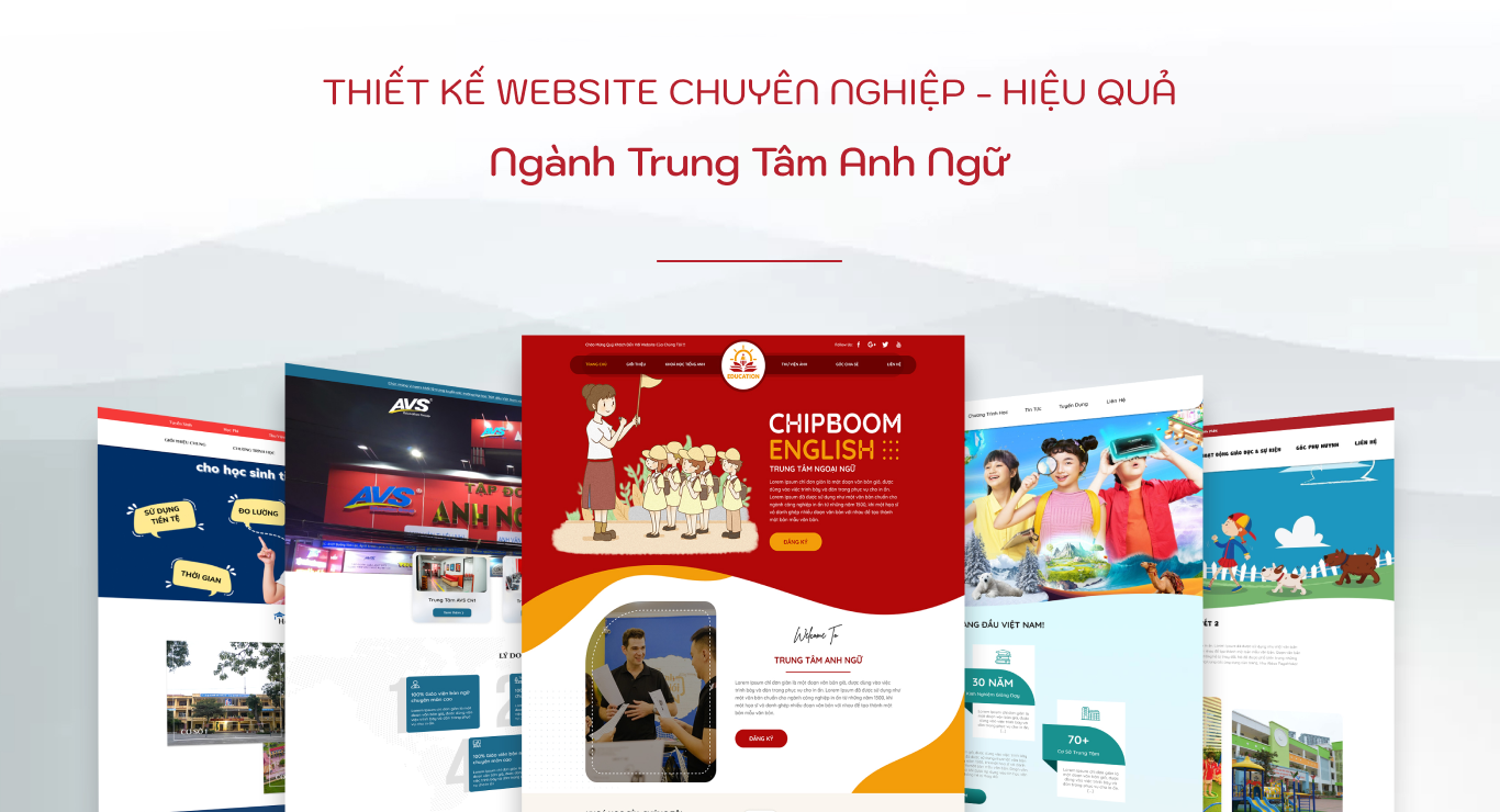 Thiết Kế Website Trung Tâm Anh Ngữ