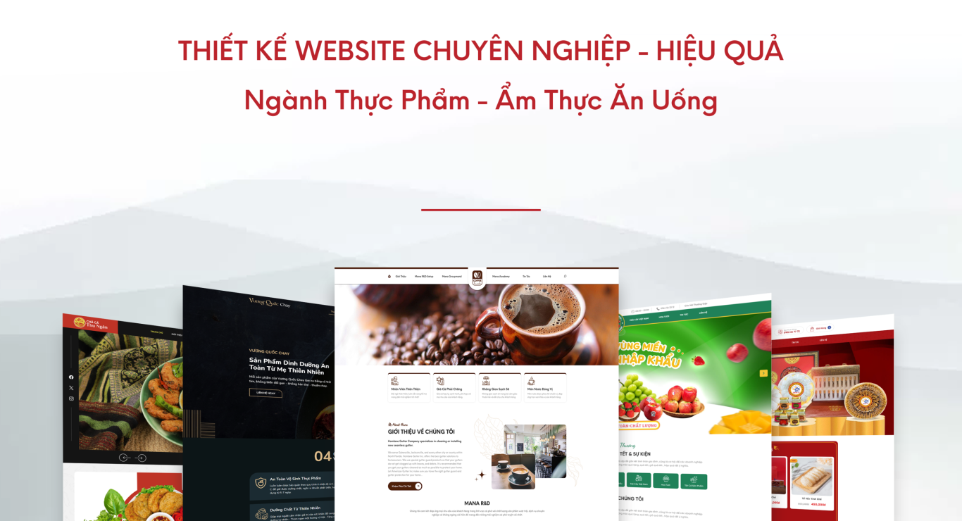 Thiết Kế Website Ẩm Thực