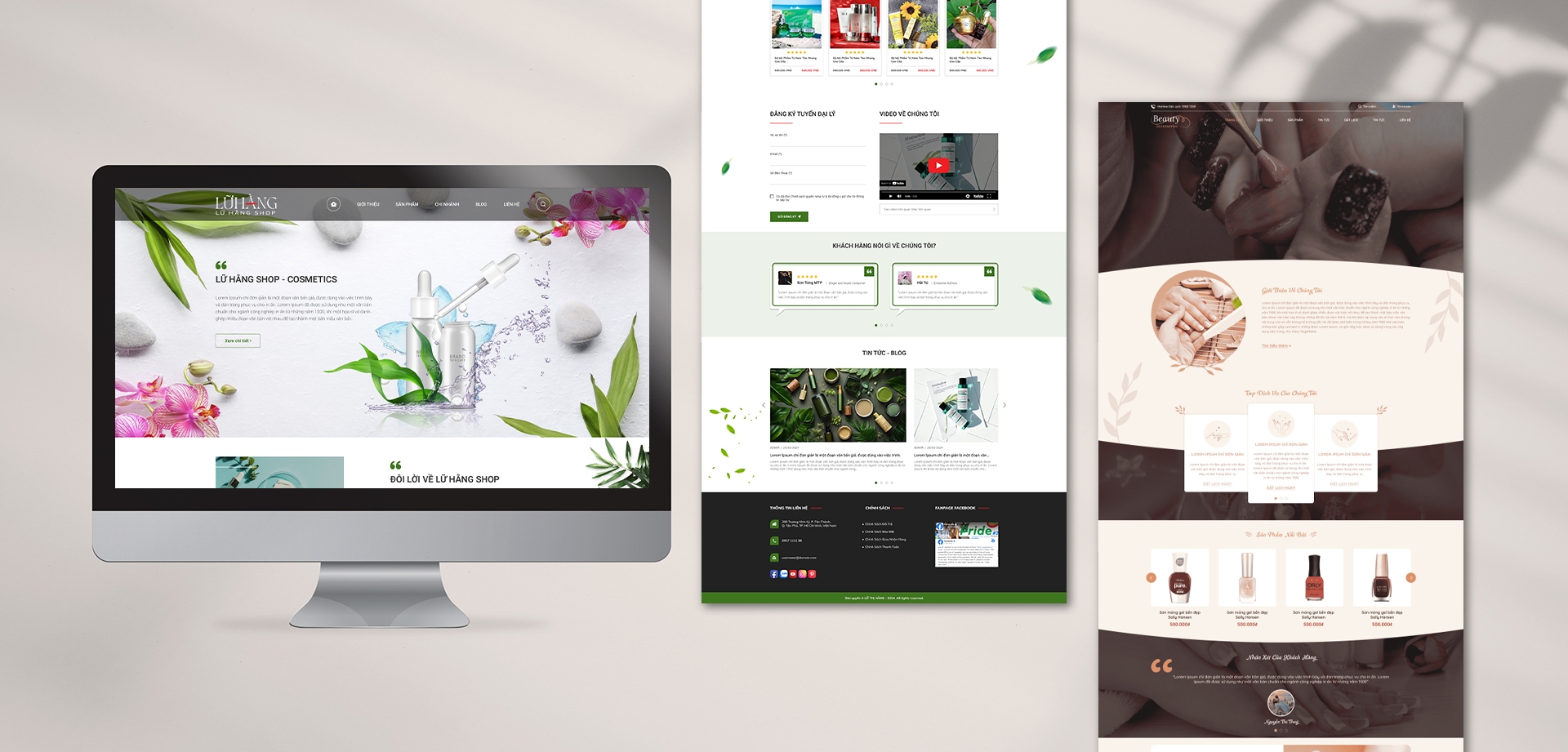 Thiết Kế Website Mỹ Phẩm 