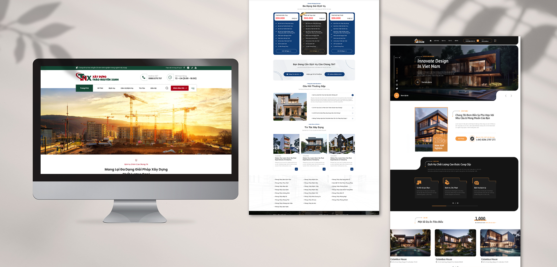 Thiết Kế Website Xây Dựng