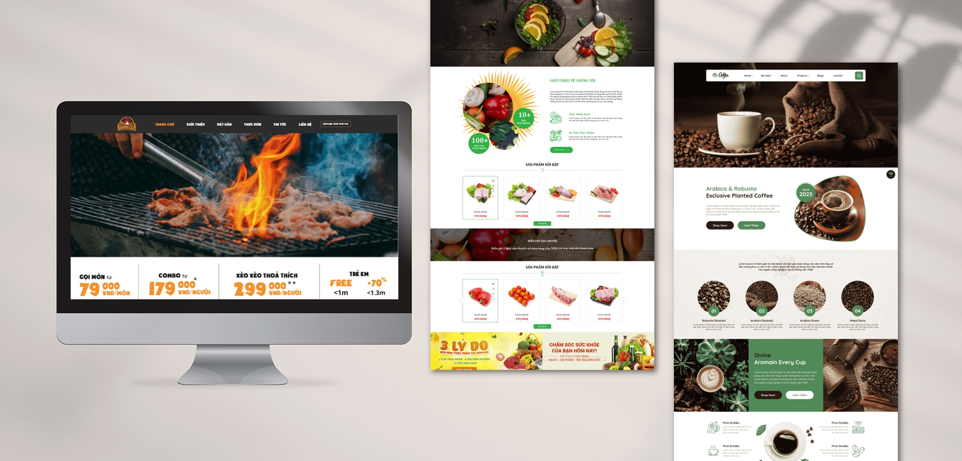 Thiết Kế Website Nhà Hàng