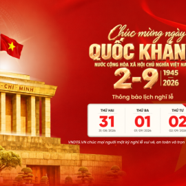 LỊCH NGHỈ LỄ QUỐC KHÁNH 2/9/2026