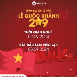 Thông Báo Nghỉ Lễ Quốc Khánh 2/9 Năm 2024