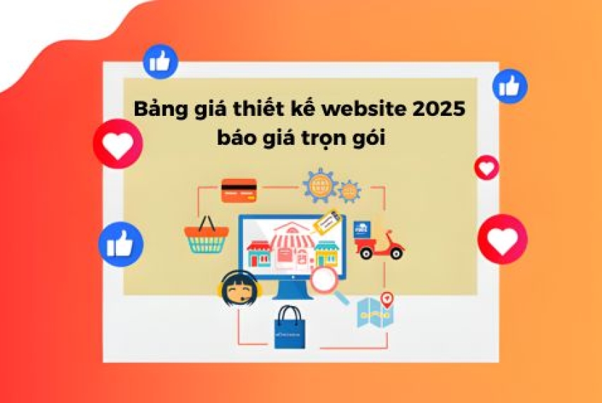 Bảng Giá Thiết Kế Website 2025 – Báo Giá Trọn Gói, Chuyên Nghiệp