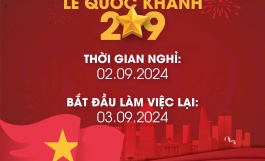 Thông Báo Nghỉ Lễ Quốc Khánh 2/9 Năm 2024