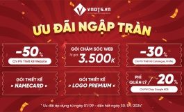 Chương Trình Khuyến Mãi Đặc Biệt Nhân Dịp 2/9 - Ưu Đãi Lớn Nhất Trong Năm tại VNDTS