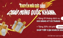 Ưu Đãi Cực Sốc Chào Mừng Quốc Khánh - Dành Riêng Cho Khách Hàng Thân Thiết Của VNDTS